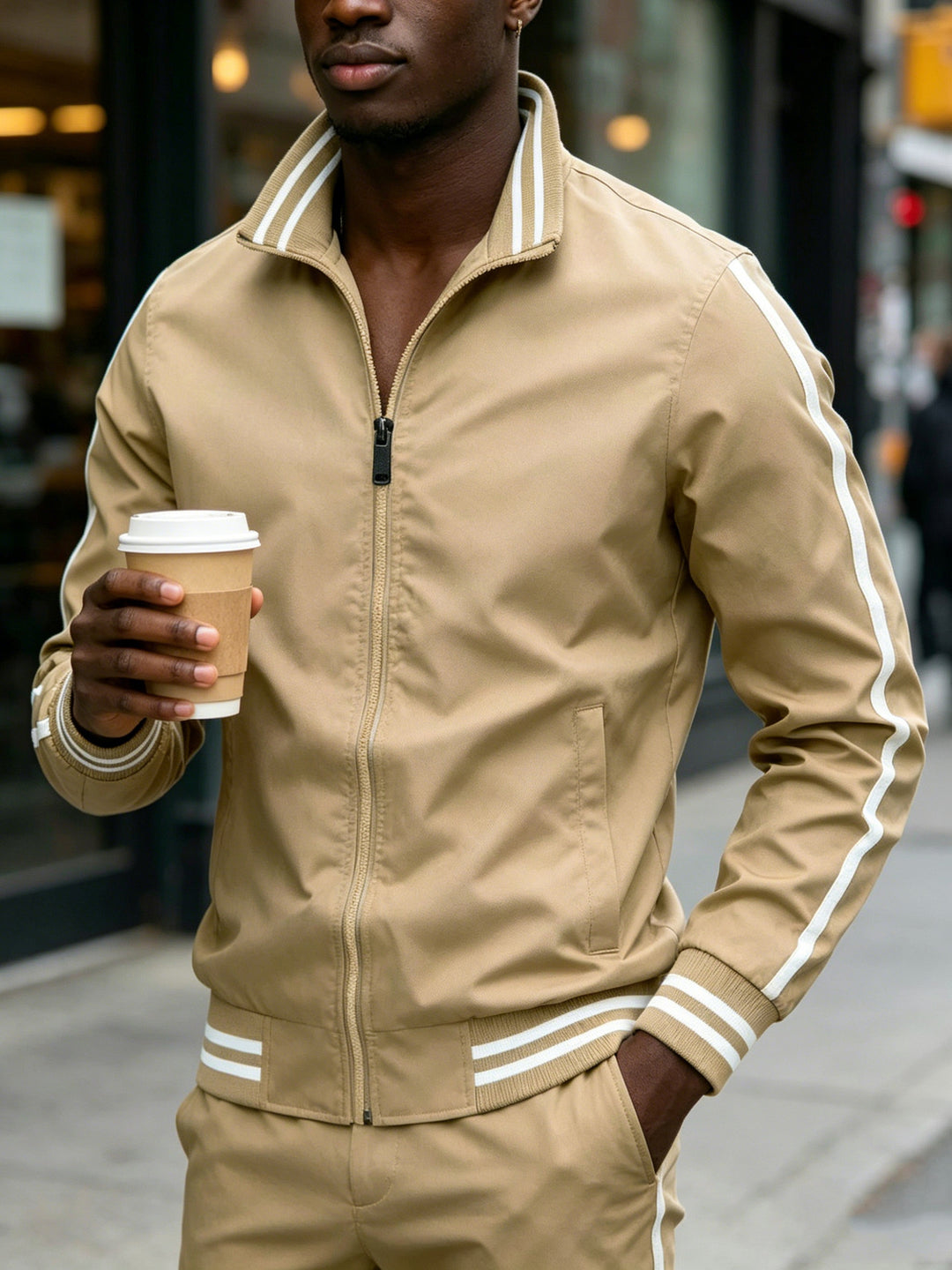 Herren Sportliche Jacke Drune