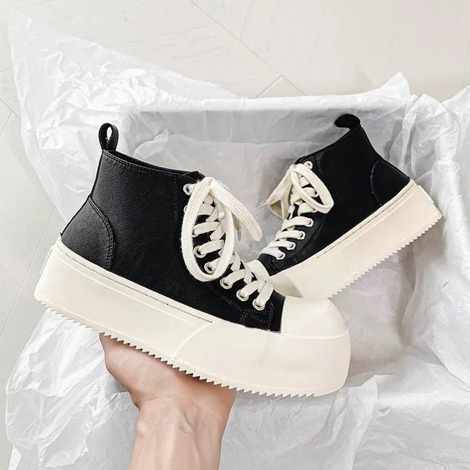 Damen Hohe Sneakers mit robustem Plateau und sportlichem Design Drune