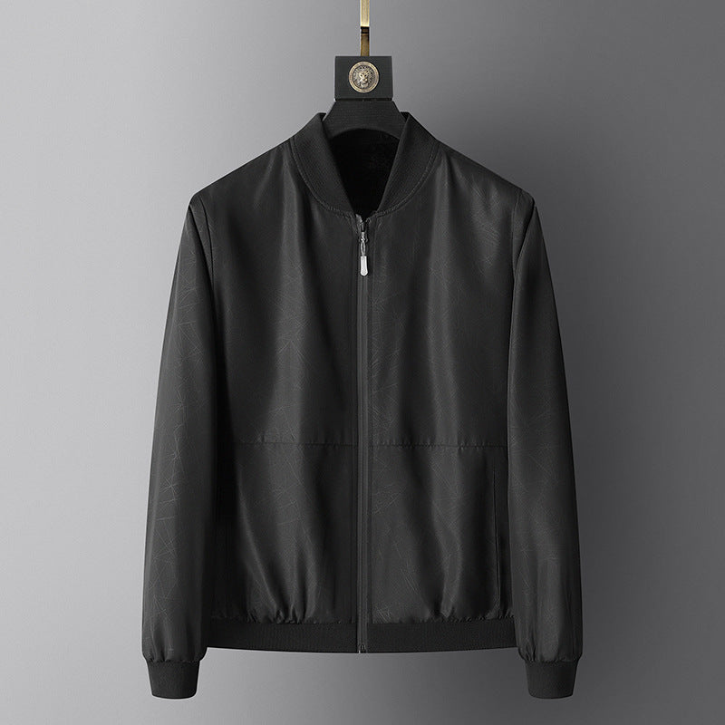 Herren Leichte Sportjacke mit zipbarem Kragen