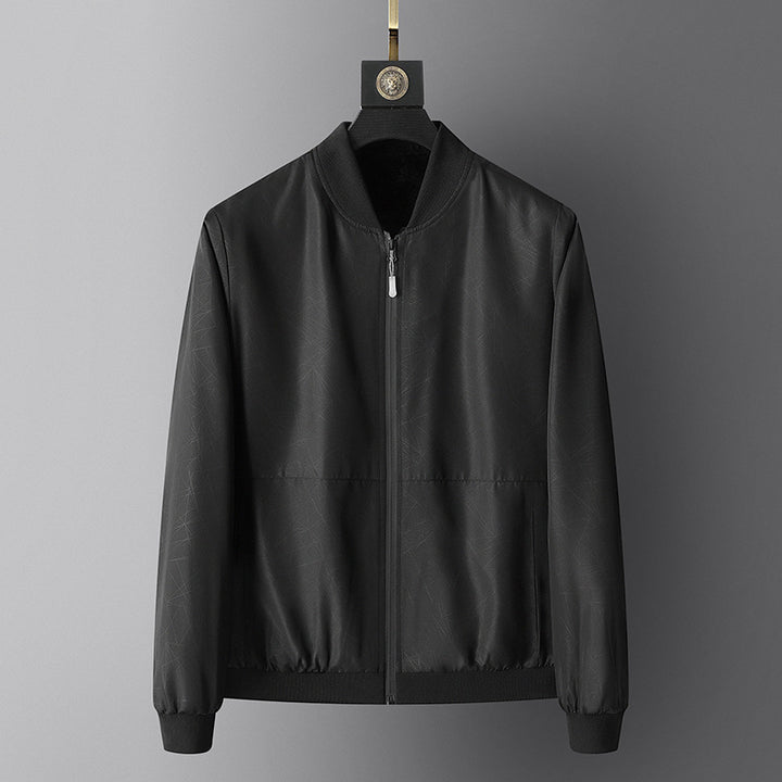 Herren Leichte Sportjacke mit zipbarem Kragen