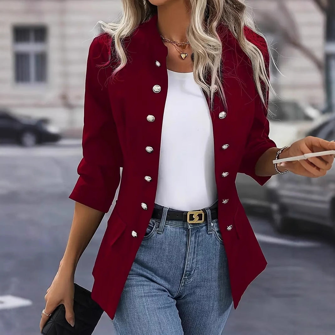 Damen elegante Blazerjacke Drune