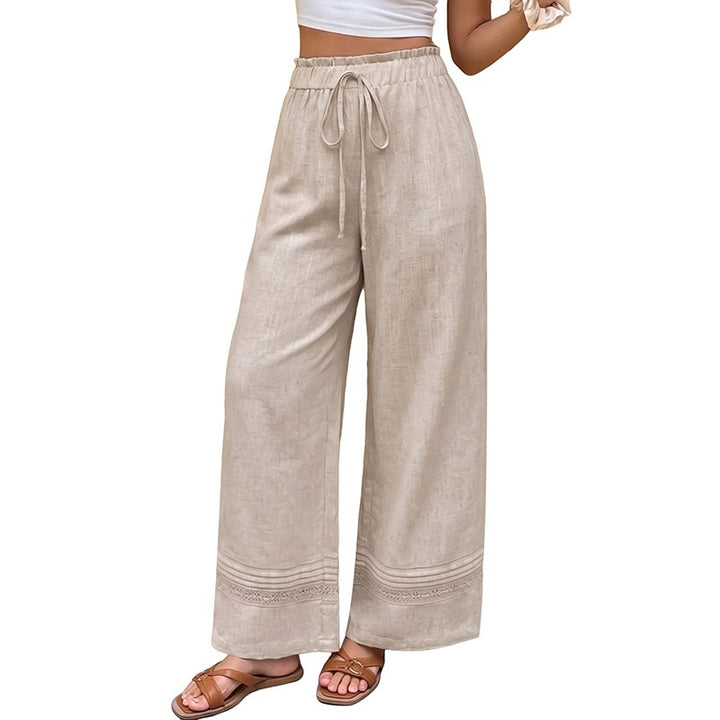 Damen Lockere Leinenhose Drune