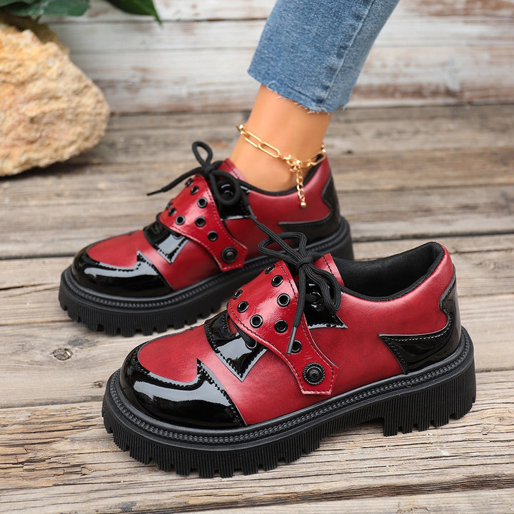 Damen Modische und bequeme Schnürschuhe Drune