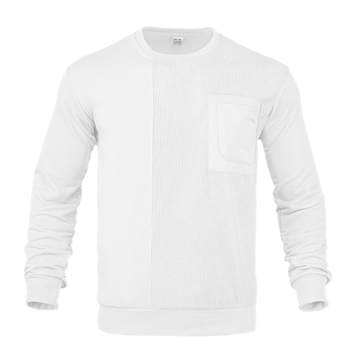 Herren modischer Sweatshirt mit strukturiertem Design und praktischen Taschen Drune