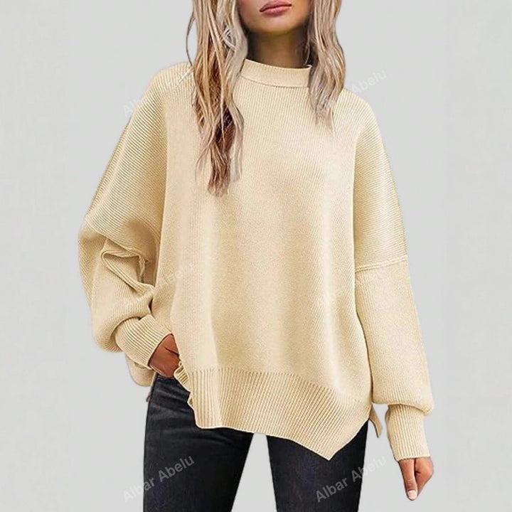 Damen Lässiger Oversized Pullover mit strukturiertem Muster Drune