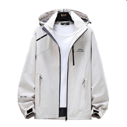 Damen Leichte Wasserabweisende Outdoorjacke mit Kapuze, Brustreißverschluss und verstellbaren Bündchen Drune