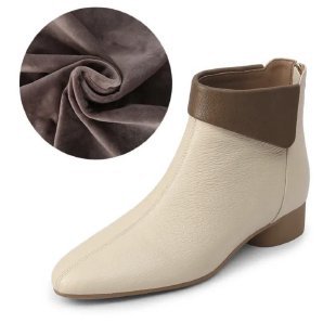 Damen Elegante Stiefeletten mit flexiblem Kragen Drune