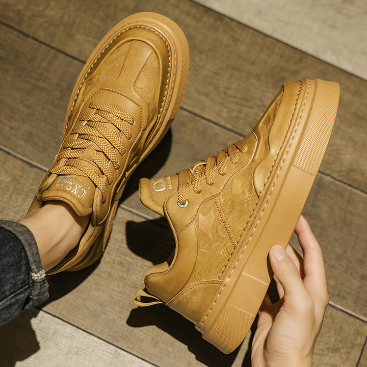 Unisex Plateausneaker mit geprägtem Obermaterial und extrahoher Platformsohle Drune