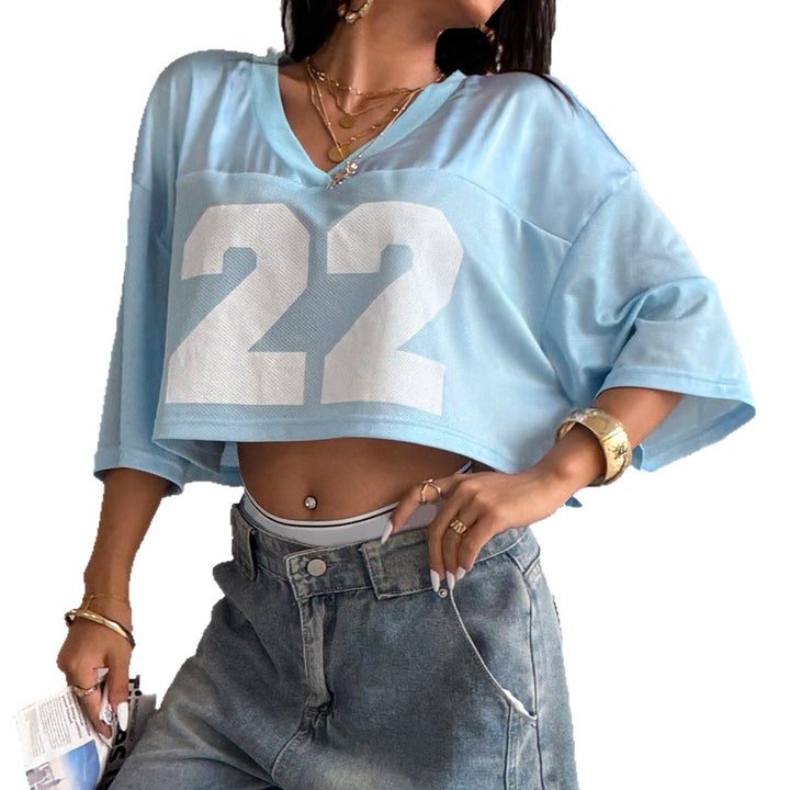 Damen Sportliches Crop-Top mit Netzdesign und vielseitigen Einsatzmöglichkeiten Drune