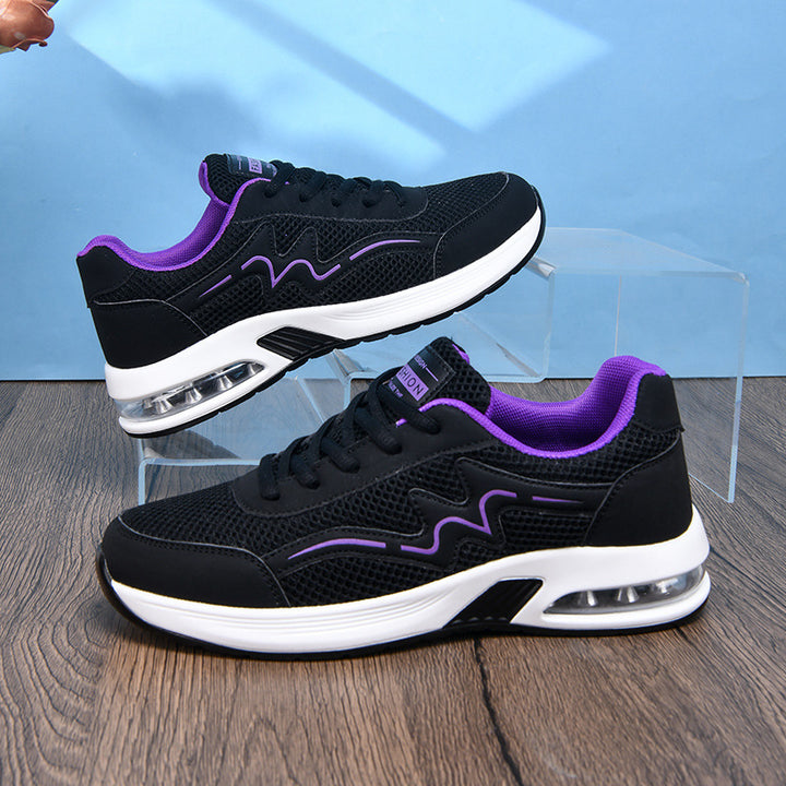 Damen nan City-Walking-Sneaker mit sichtbarer Fersenluftkammer und ergonomischer EVA-Dämpfung Drune