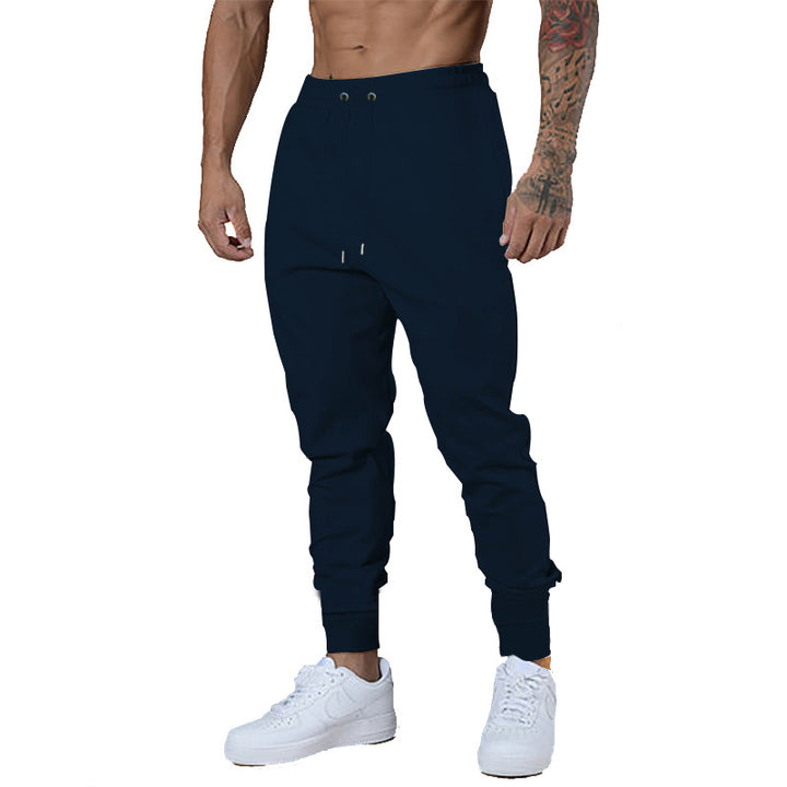 Herren Slim-Fit Jogginghose mit elastischem Bund und Rippbündchen Drune