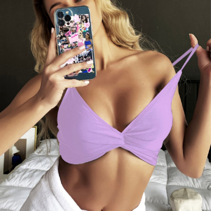 Damen Bandeau-Bikini-Oberteil mit elegantem Knotendesign Drune