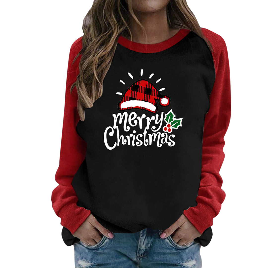 Damen Sweatshirt mit festlichem Rentier-Motiv Drune