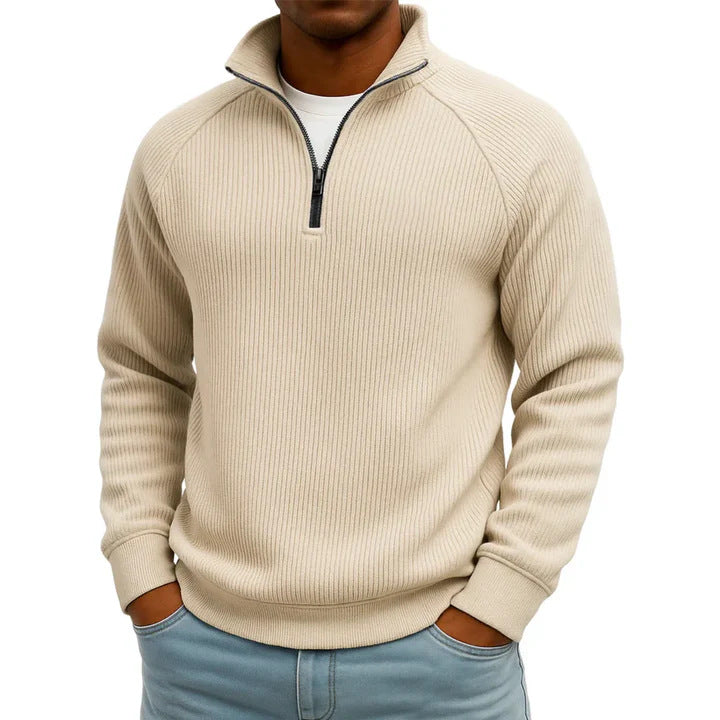 Herren Komfortabler Pullover mit Stehkragen Drune