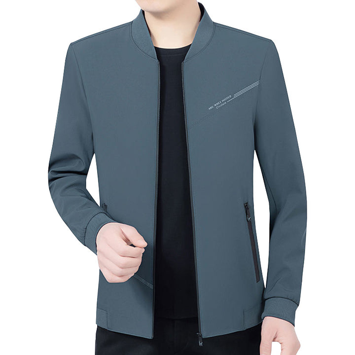 Herren Leichte Softshell-Traveljacke mit Stehkragen und Reißverschluss Drune