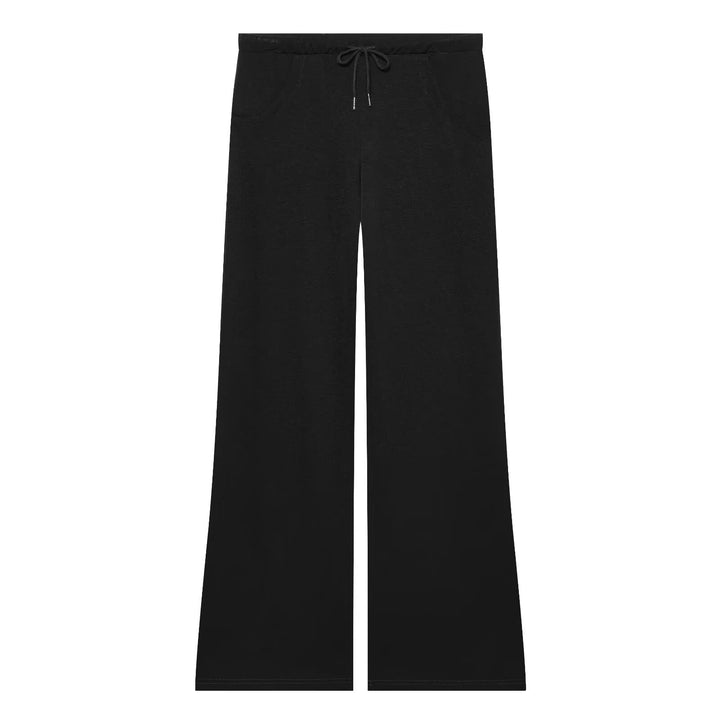 Damen Weit geschnittene High‑Waist Loungehose mit Kordelzug und Eingrifftaschen Drune