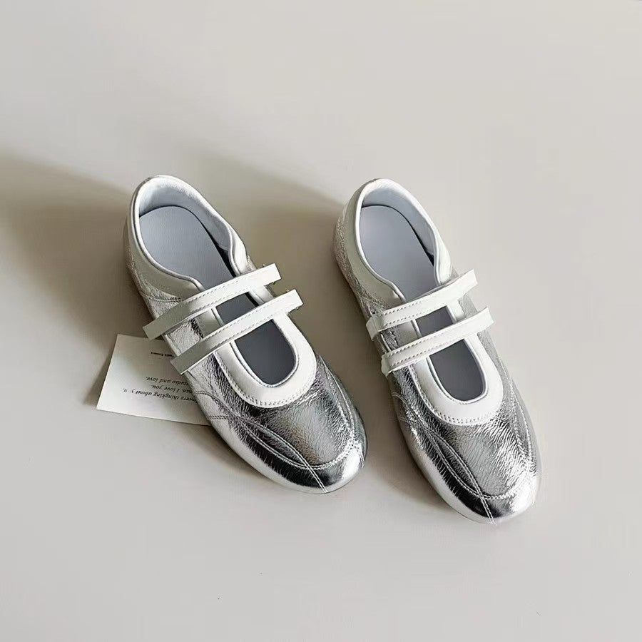 Damen Ballerina-Slipper mit verstellbarem Riemen und komfortablem Innenfutter Drune