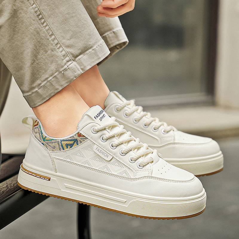 Damen Plateau-Sneaker mit Zierstickerei und gepolsterter Komfortsohle Drune