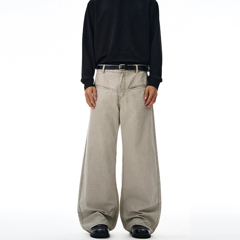 Herren Weitfallende Denimhose im Baggy‑Cut mit elastischem Bund Drune