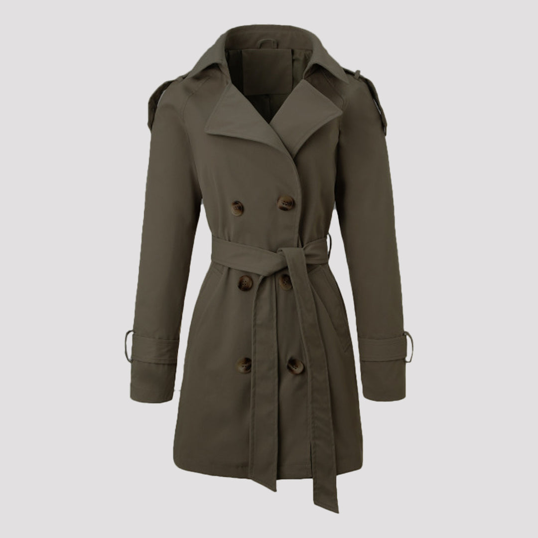 Damen Klassischer Trenchcoat Drune