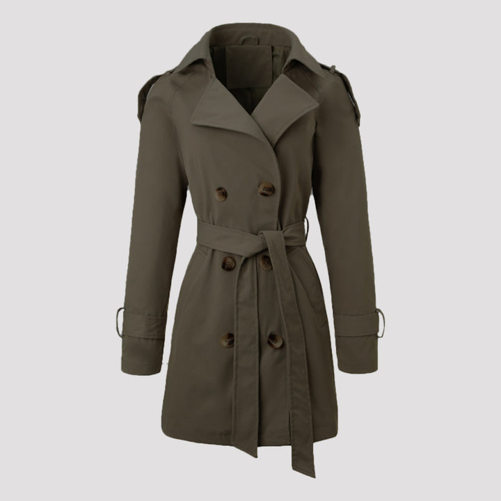 Damen Klassischer Trenchcoat Drune