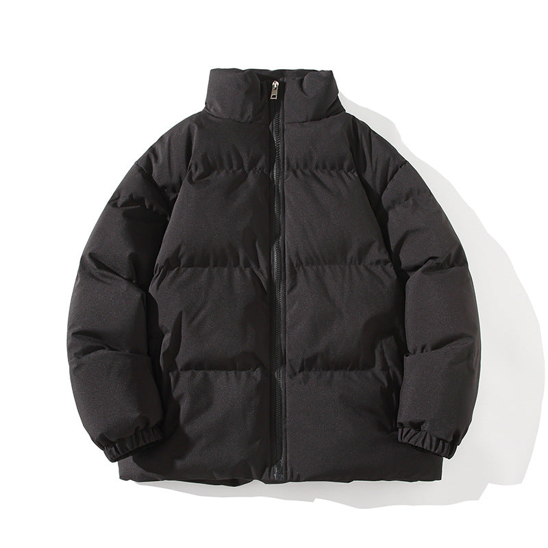 Herren Wattierte Oversize-Pufferjacke mit hohem Stehkragen & elastischen Bündchen Drune