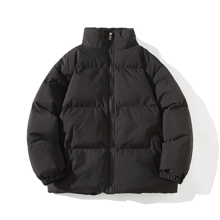 Herren Wattierte Oversize-Pufferjacke mit hohem Stehkragen & elastischen Bündchen Drune