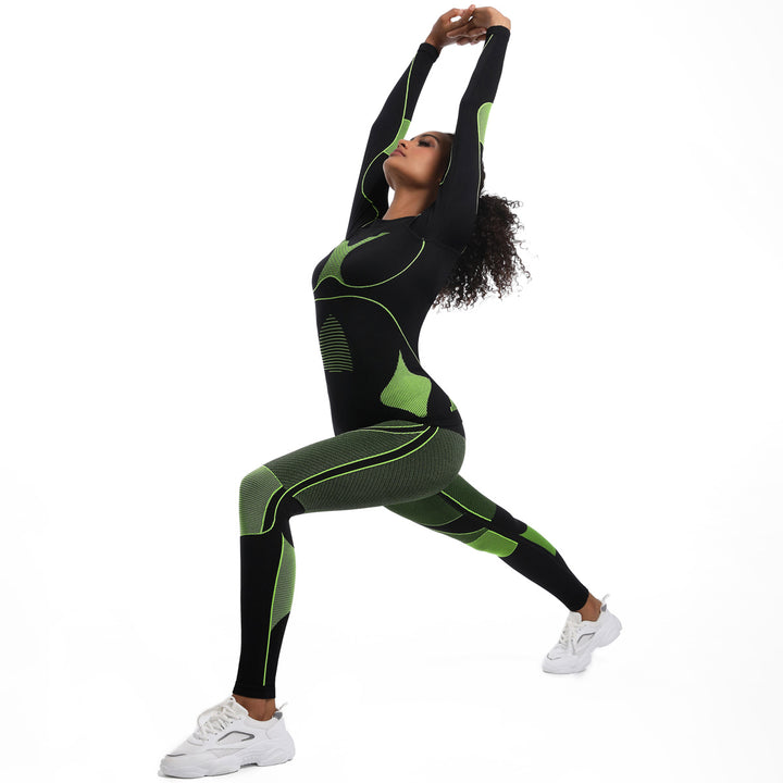 Damen Athletisches Kompressions-Set mit atmungsaktivem Elastic-Werkstoff Drune