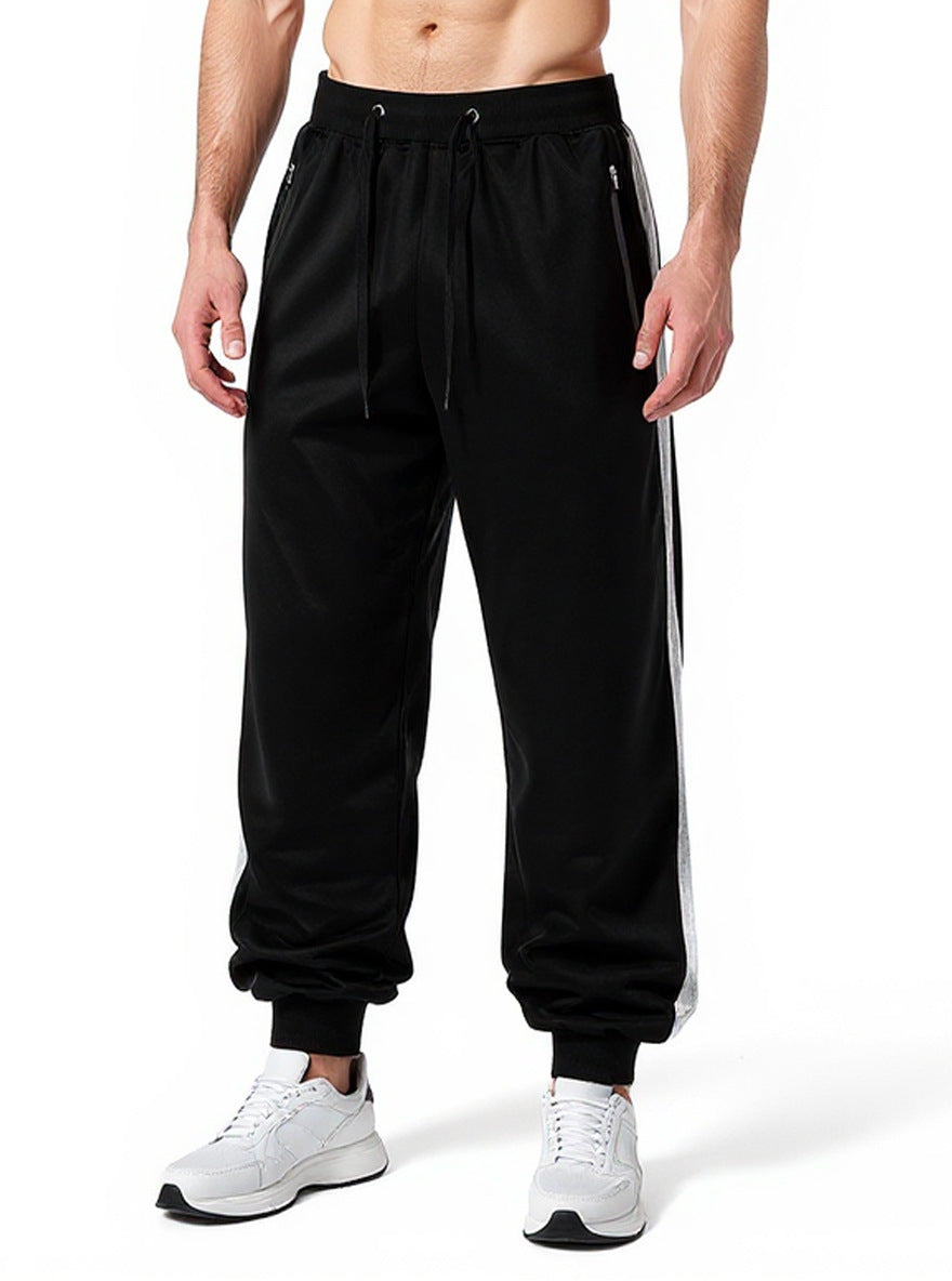 Herren Sportliche Jogginghose mit elastischem Bund und seitlichen Reißverschlusstaschen Drune