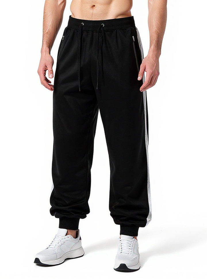 Herren Sportliche Jogginghose mit elastischem Bund und seitlichen Reißverschlusstaschen Drune