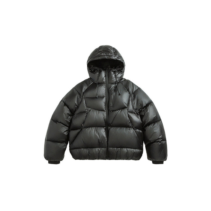 Unisex Stepp-Daunenjacke mit Kapuze und leichter Wärmeisolierung Drune