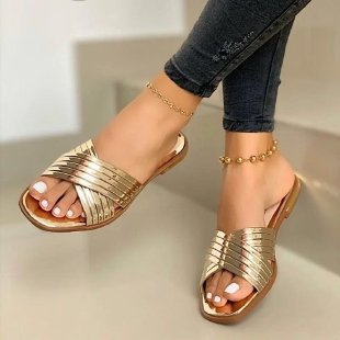 Damen elegante Riemchen-Sandalen mit geschwungenem Design Drune