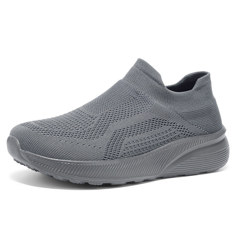 Unisex Atmungsaktiver Strick-Slipper-Sneaker mit Memory-Fußbett Drune