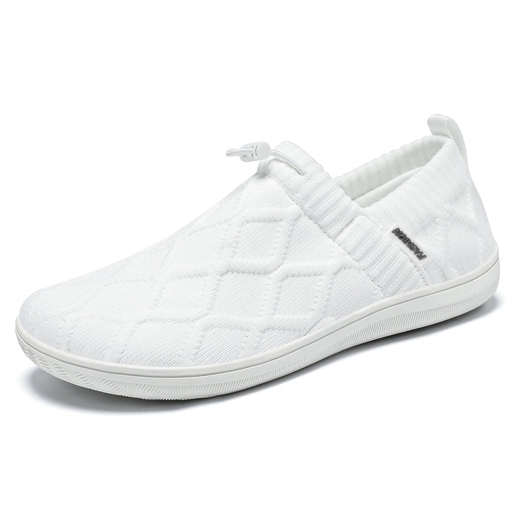 Damen nan gesteppter Strick-Slip-On mit elastischem Schlupfschaft und Kordelstopp Drune
