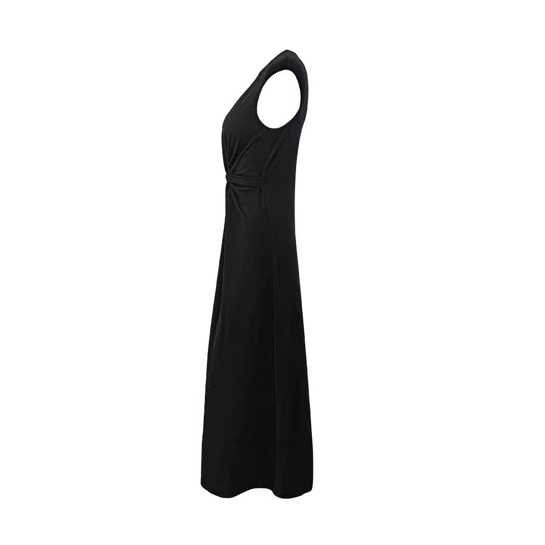 Damen Maxikleid mit elegantem Wickeldesign und schmeichelndem Schnitt Drune