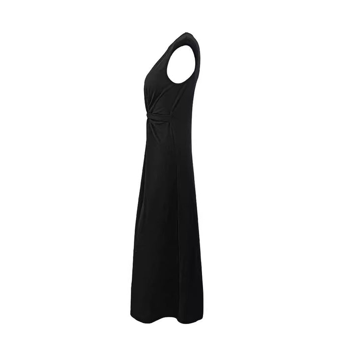 Damen Maxikleid mit elegantem Wickeldesign und schmeichelndem Schnitt Drune