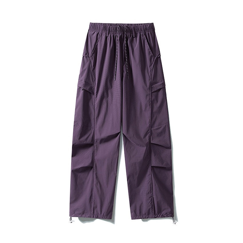 Herren Tech-Cargo-Hose aus wind- und wasserabweisendem Nylon mit elastischem Bund & Multifunktionstaschen Drune