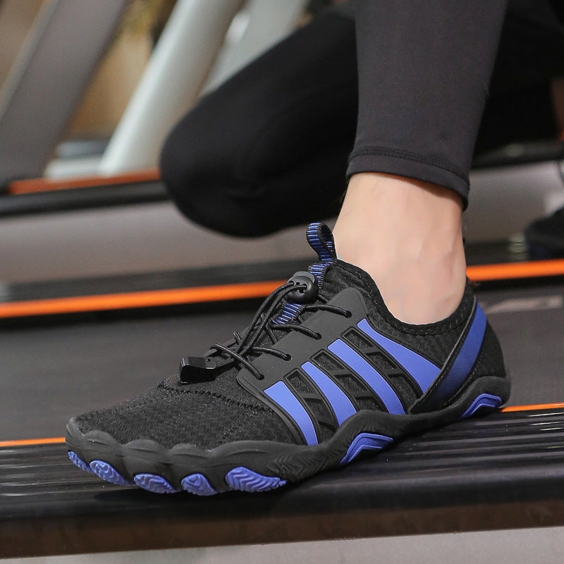 Damen Freizeit-Sneaker mit atmungsaktiver Netz-Oberfläche und flexiblem Sohlenprofil Drune