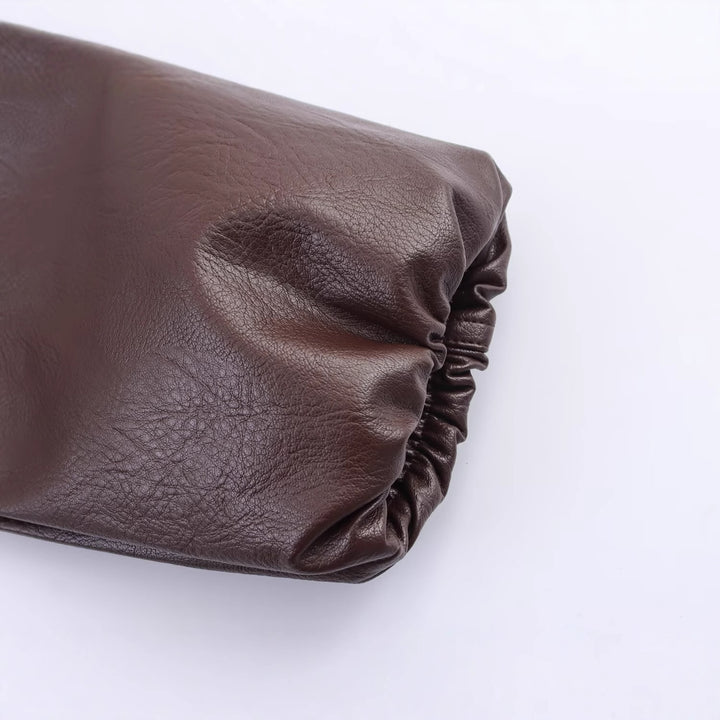Damen elegante Kunstlederjacke im lässigen Schnitt mit praktischen Taschen Drune