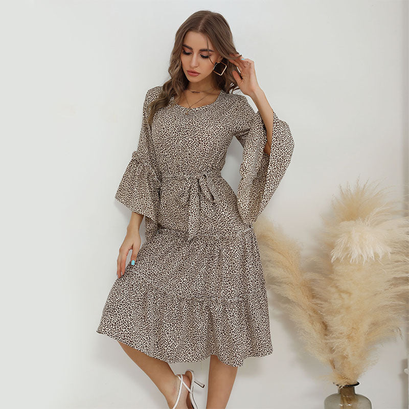 Damen Floral Maxikleid mit Rüschendetails Drune