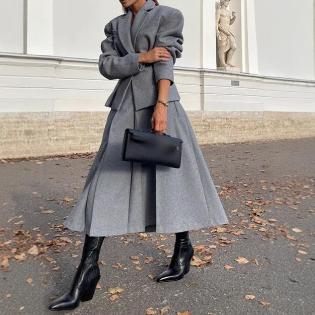 Damen Oversized Wollblazer im Smart-Casual-Stil Drune