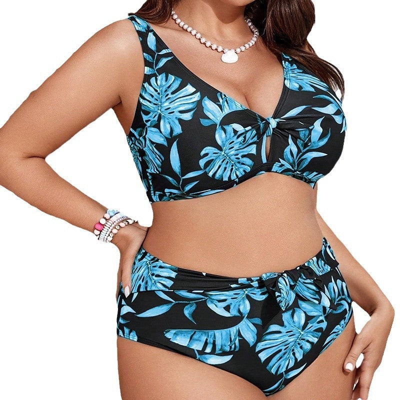 Damen Bikini-Set mit Eleganter Knoten-Detail Drune