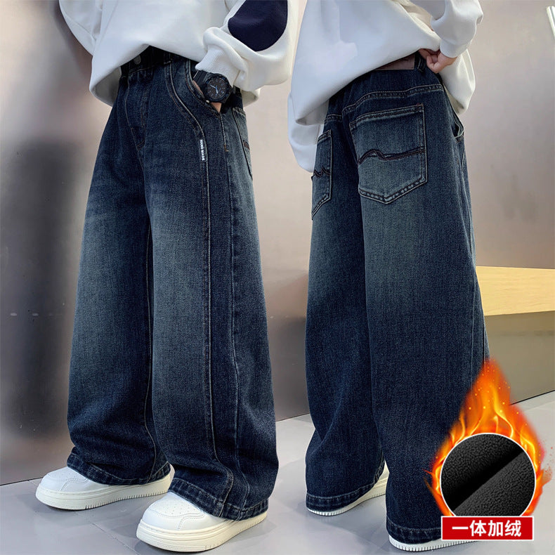 Herren lässige weite Denim-Jeans Drune