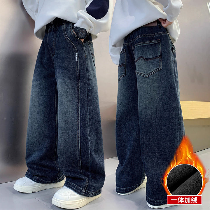 Herren lässige weite Denim-Jeans Drune