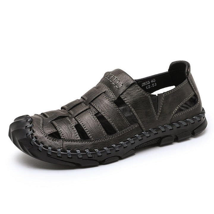 Herren Sandalen mit atmungsaktiven Riemen und rutschfester Sohle Drune