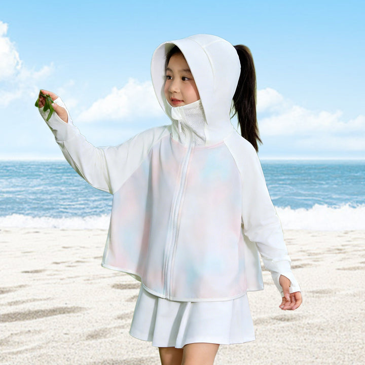 Damen UV-Schutzjacke mit Kapuze und atmungsaktivem Material Drune