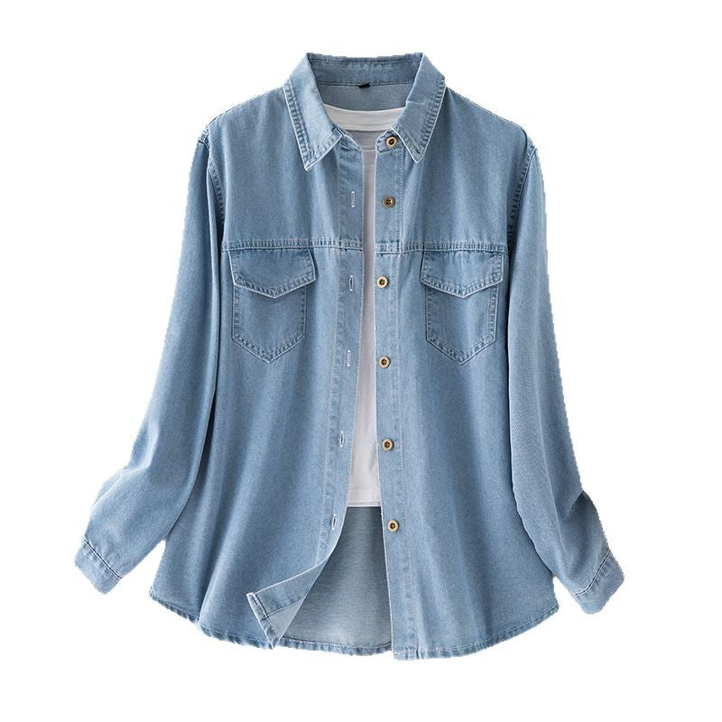 Damen Denim Hemdjacke Drune