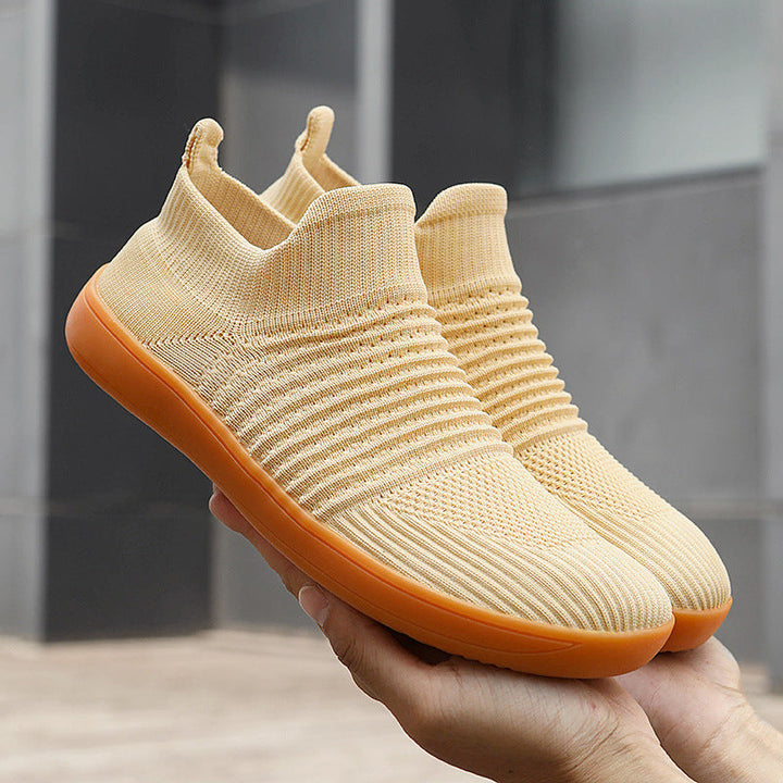 Unisex nan sockenähnlicher Stricksneaker mit elastischem Schaft und rutschfester Gummisohle Drune