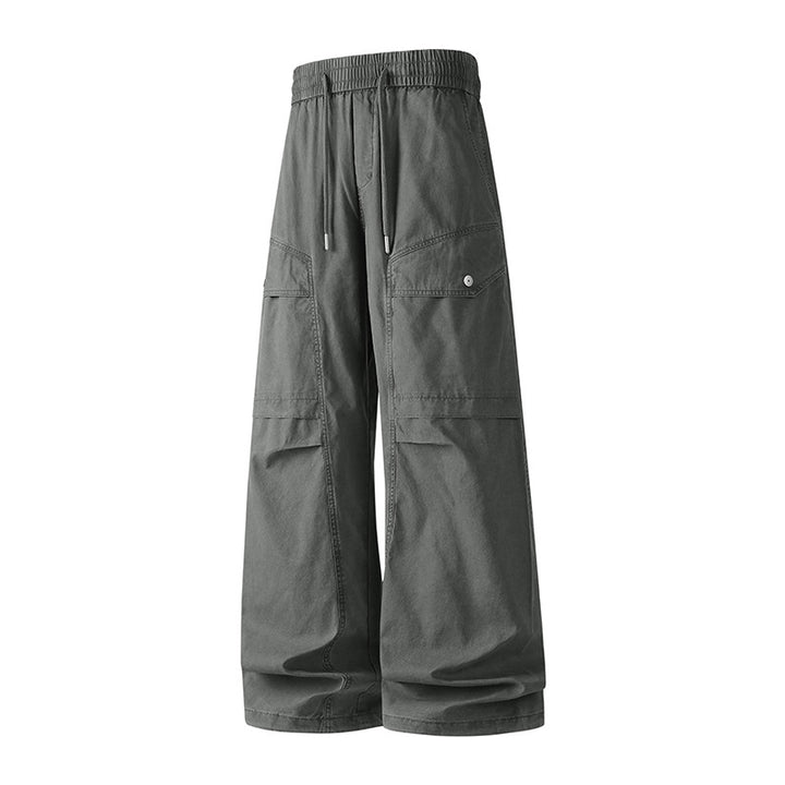 Damen Extraweite Tech‑Cargo‑Hose im Palazzoschnitt mit Elastikbund und Multifunktions‑Taschen Drune