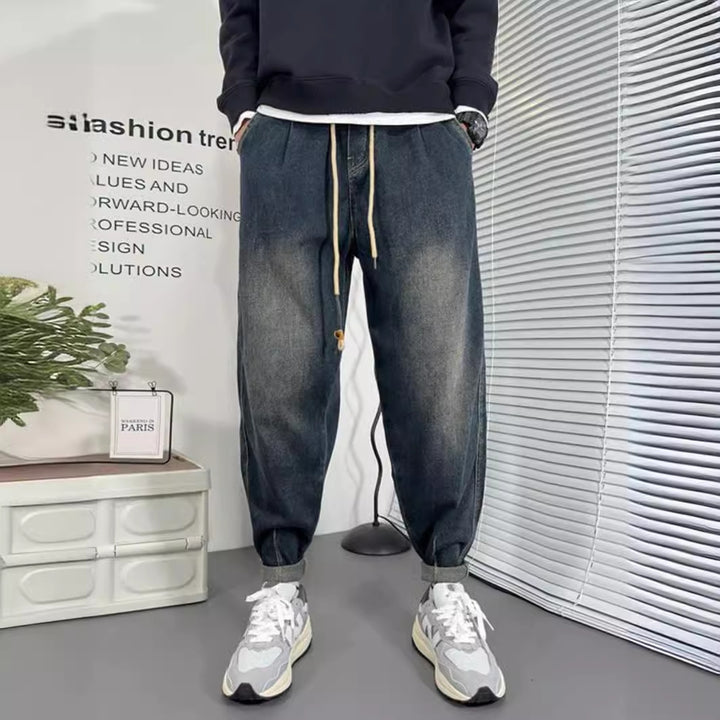 Herren Einzigartige Ripped Denim Jeans Drune